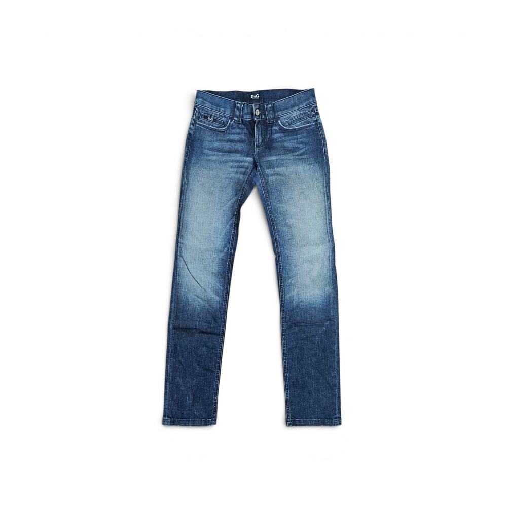 Y2k D&G Low-Rise Jeans Straight Leg Designer - Size 25
